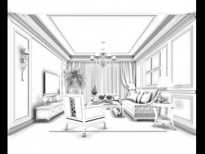 family - kitchen - restaurant 50 3D 模型
