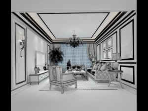 family - kitchen - restaurant 50 3D 模型