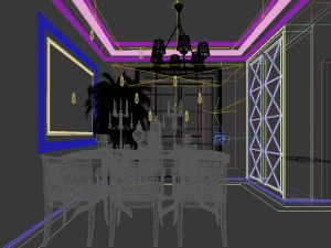 family - kitchen - restaurant 50 3D Model