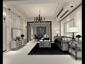 family - kitchen - restaurant 51 3D-Modell