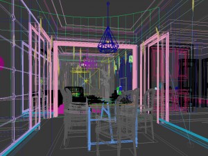 family - kitchen - restaurant 51 3D-Modell