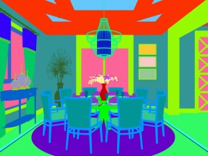 family - kitchen - restaurant 53 Modèle 3D