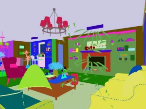 family - kitchen - restaurant 55 3D Model