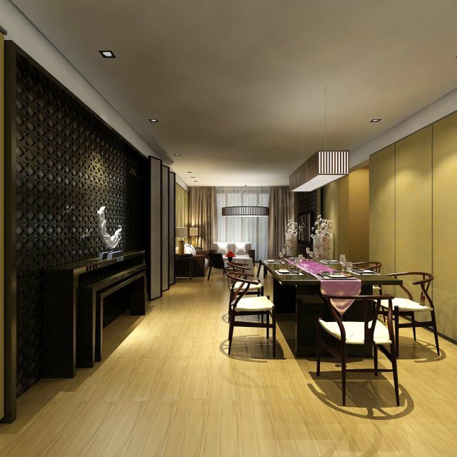 family - kitchen - restaurant 56 Modello 3D .c4d .max .obj .3ds .fbx .stl .blend 