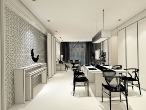 family - kitchen - restaurant 56 Modello 3D