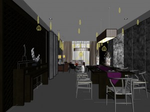 family - kitchen - restaurant 56 Modello 3D