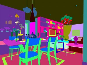 family - kitchen - restaurant 57 Model 3D