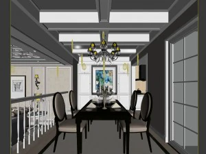 family - kitchen - restaurant 59 3D Model