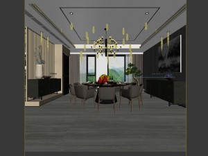 family - kitchen - restaurant 62 3D Model