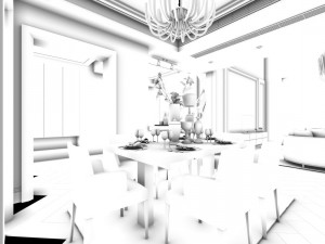 family - kitchen - restaurant 63 Modèle 3D