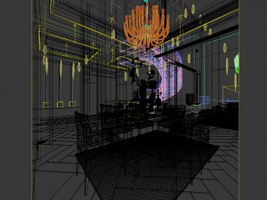 family - kitchen - restaurant 63 Modèle 3D