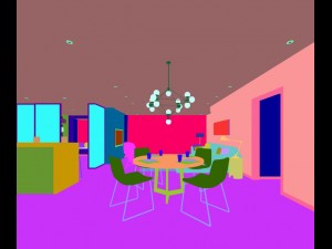 family - kitchen - restaurant 64 3D Model