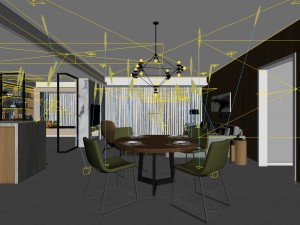 family - kitchen - restaurant 64 3D Model