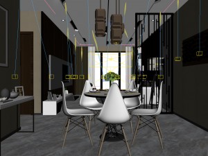 family - kitchen - restaurant 65 3D मॉडल