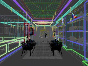 family - kitchen - restaurant 67 Modello 3D
