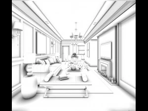family - kitchen - restaurant 69 3D Model
