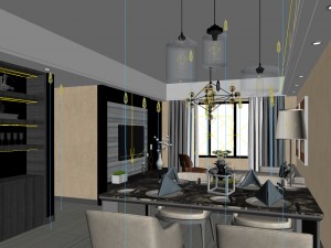 family - kitchen - restaurant 73 3D Model