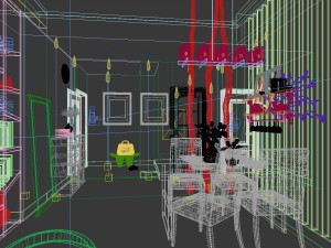 family - kitchen - restaurant 75 Model 3D