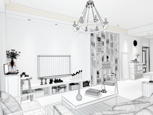 family - kitchen - restaurant 75 Model 3D