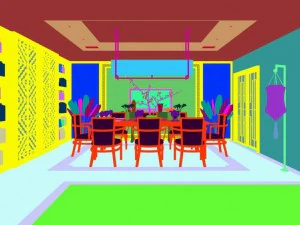 family - kitchen - restaurant 76 3D Model