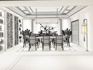 family - kitchen - restaurant 76 3D Model