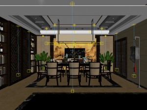 family - kitchen - restaurant 76 3D Model