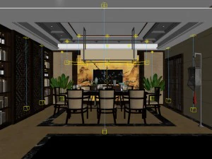 family - kitchen - restaurant 76 3D Model
