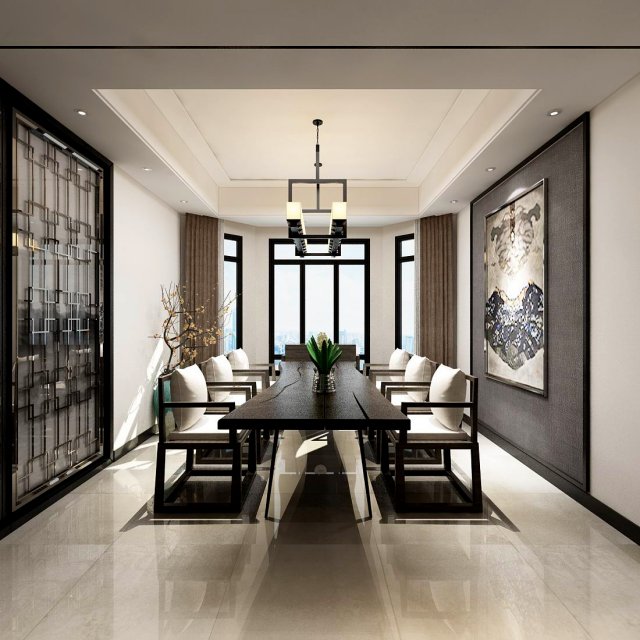 family - kitchen - restaurant 77 3D Model .c4d .max .obj .3ds .fbx .stl .blend 