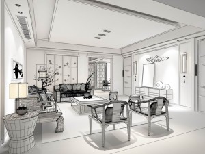 family - kitchen - restaurant 77 3D Model