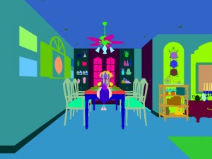 family - kitchen - restaurant 83 Modello 3D
