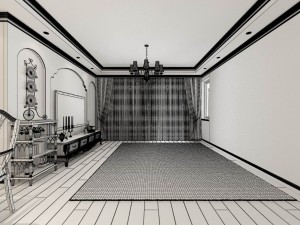 family - kitchen - restaurant 83 Modello 3D