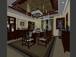 family - kitchen - restaurant 84 3D Model