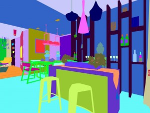 family - kitchen - restaurant 85 Model 3D