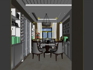 family - kitchen - restaurant 87 3D Model
