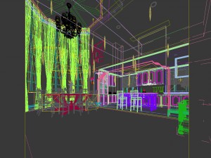 family - kitchen - restaurant 88 Modello 3D