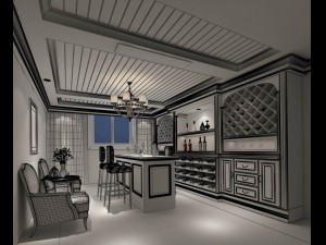 family - kitchen - restaurant 89 Modelo 3D