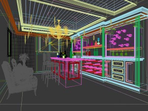 family - kitchen - restaurant 89 Modelo 3D