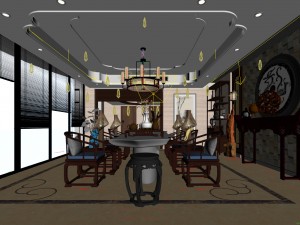 family - kitchen - restaurant 93 Modelo 3D