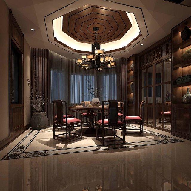 family - kitchen - restaurant 94 3D Model .c4d .max .obj .3ds .fbx .stl .blend