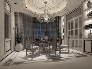 family - kitchen - restaurant 94 3D Model