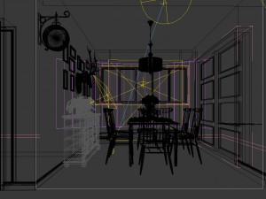 family - kitchen - restaurant 95 Modelo 3D