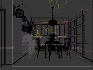 family - kitchen - restaurant 95 3D Model