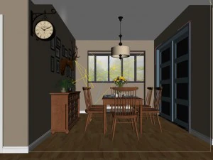 family - kitchen - restaurant 95 3D Model