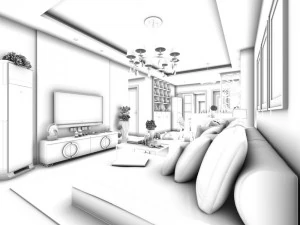 family - kitchen - restaurant 99 3D Model