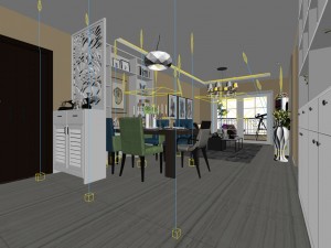 family - kitchen - restaurant 99 3Dモデル
