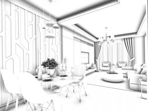 family - kitchen - restaurant 101 3D Model