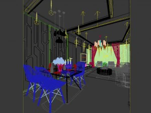 family - kitchen - restaurant 101 3D Model