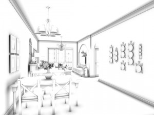family - kitchen - restaurant 102 Modelo 3D