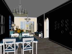 family - kitchen - restaurant 102 Modelo 3D