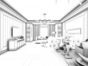 family - kitchen - restaurant 103 3D Model